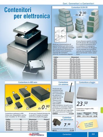 Contenitori per elettronica - Futura Elettronica