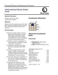 International Stock Index Fund - Mutual of Omaha