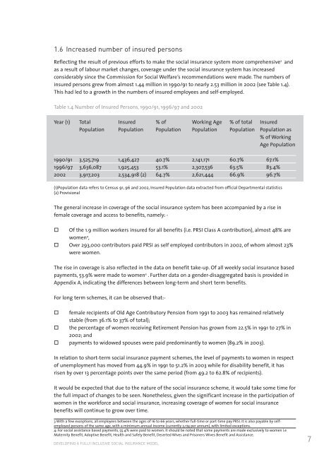 Developing a Fully Inclusive Social Insurance Model - Welfare.ie