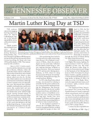 TENNESSEE OBSERVER - Tennessee School for the Deaf