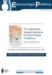 sumario - Sociedad EspaÃ±ola de EndocrinologÃ­a PediÃ¡trica