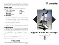 Digital Video Microscope Instruction Manual - Ken-A-Vision