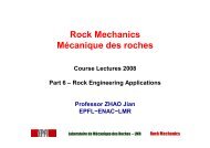 Rupture de pentes rocheuses - LMR - EPFL