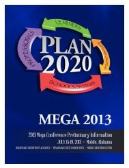 2013 mega conference - Alabama Department of Education
