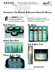 ABANO terme - Bath and Body Care Products - HEAT Inc