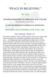 Spurgeon's Sermon 2626 Peace In Believing Romans ... - Apibs.info