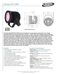 Design LED 108IP Cutsheet (pdf) - Elation Professional