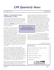 CPR Quarterly News July 2006.pmd - Center for Progressive Reform