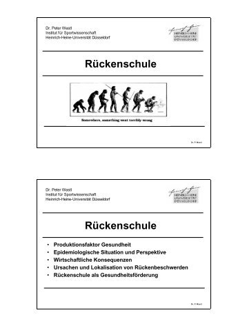 Rückenschule Rückenschule - Heinrich-Heine-Universität Düsseldorf