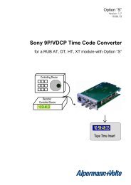 Sony 9P/VDCP Time Code Converter - Alpermann + Velte