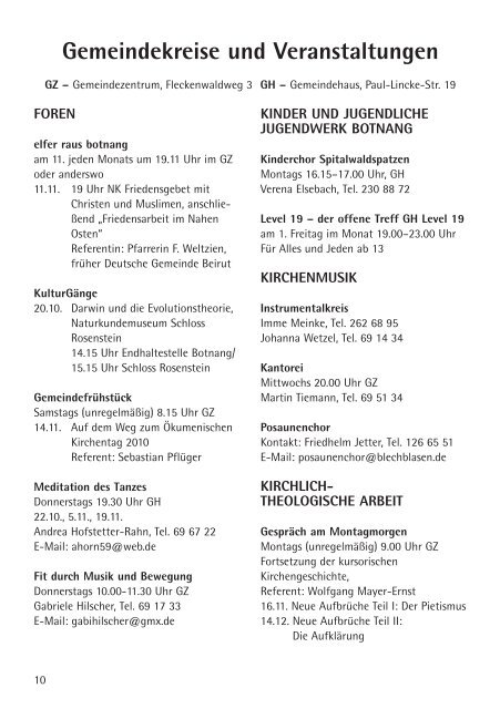 13.Okt-23.Nov - Evangelischen Kirchengemeinde Botnang