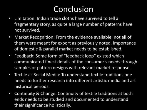 Indian Trade Textiles for Southeast Asia