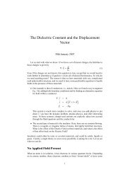 The Dielectric Constant and the Displacement Vector
