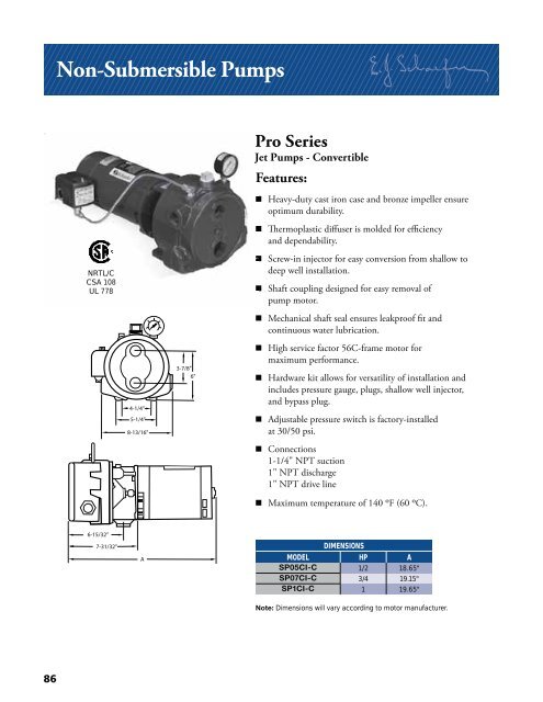 Schaefer Catalog - Franklin Electric