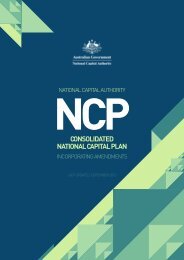 Consolidated National Capital Plan - the National Capital Authority