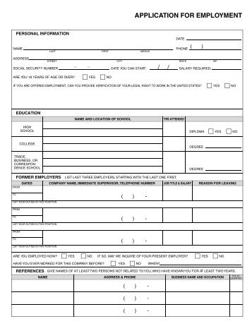 application for employment - Capital City Group