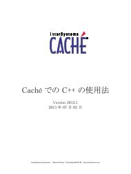 Caché での C++ の使用法