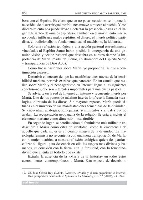 SUMARIO - Editorial Sal Terrae