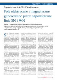 Pole elektryczne i magnetyczne generowane ... - E-elektryczna.pl