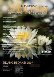 sidang redaksi 2007 fokus - UTHM Library - Universiti Tun Hussein ...