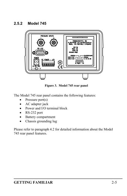 Model 735 Intelligent Display User's Manual - Paroscientific, Inc.