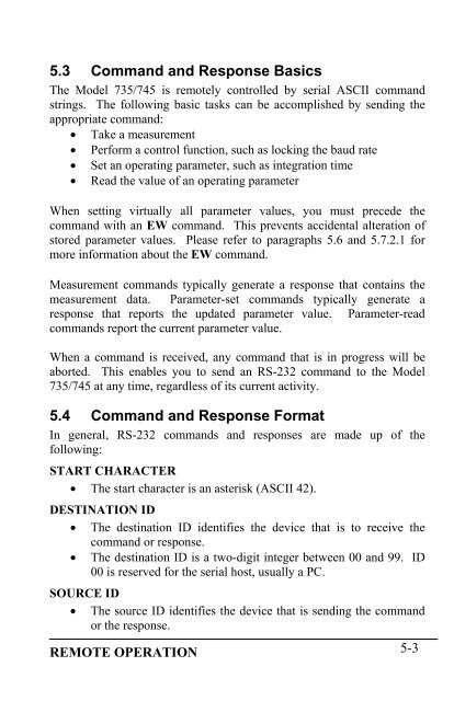 Model 735 Intelligent Display User's Manual - Paroscientific, Inc.