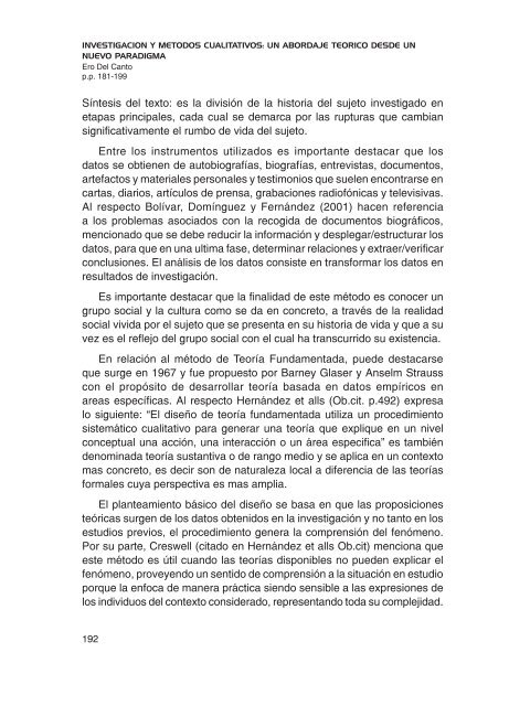 InvestigaciÃ³n y mÃ©todos cualitativos - Portal de Revistas ...