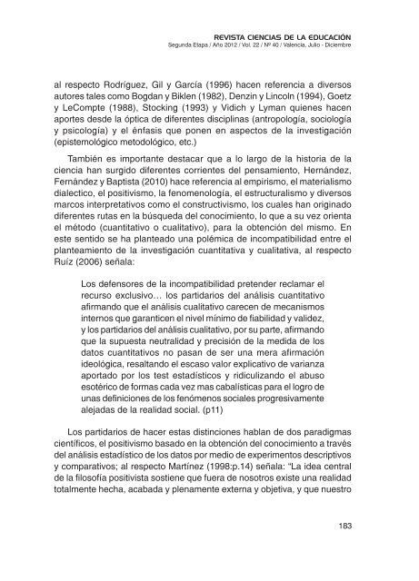 InvestigaciÃ³n y mÃ©todos cualitativos - Portal de Revistas ...