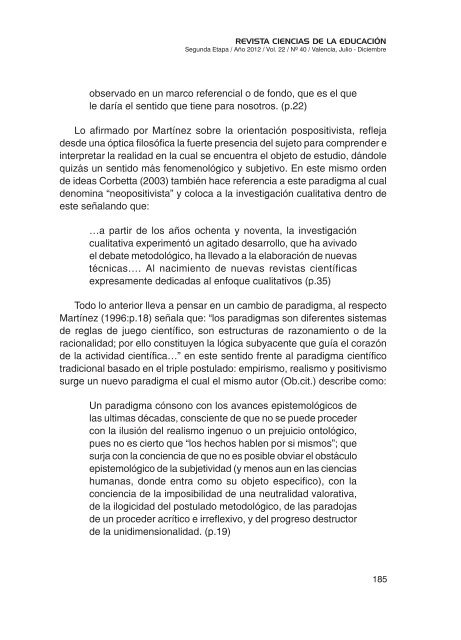 InvestigaciÃ³n y mÃ©todos cualitativos - Portal de Revistas ...
