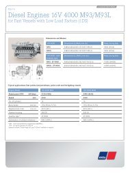 Diesel Engines 16V 4000 M93/M93L - MTU Shop