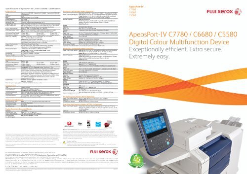 ApeosPort-IV C7780/C6680/C5580 - Fuji Xerox Malaysia