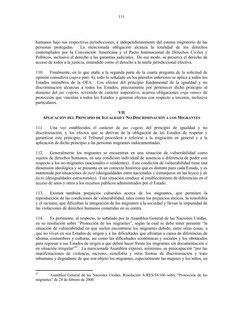 OpiniÃ³n Consultiva OC-18/03."CondiciÃ³n JurÃ­dica y ... - Acnur