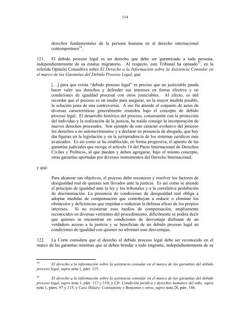 OpiniÃ³n Consultiva OC-18/03."CondiciÃ³n JurÃ­dica y ... - Acnur