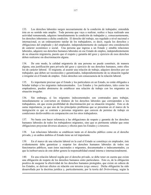 OpiniÃ³n Consultiva OC-18/03."CondiciÃ³n JurÃ­dica y ... - Acnur