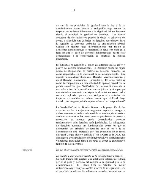 OpiniÃ³n Consultiva OC-18/03."CondiciÃ³n JurÃ­dica y ... - Acnur