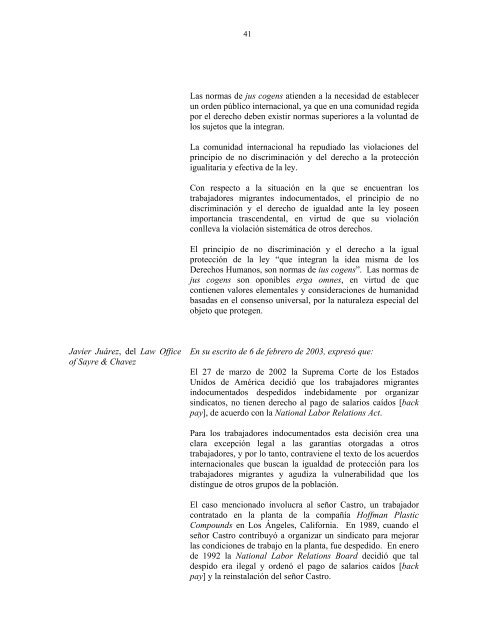 OpiniÃ³n Consultiva OC-18/03."CondiciÃ³n JurÃ­dica y ... - Acnur