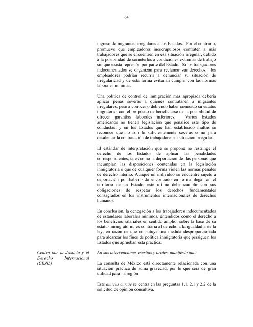 OpiniÃ³n Consultiva OC-18/03."CondiciÃ³n JurÃ­dica y ... - Acnur