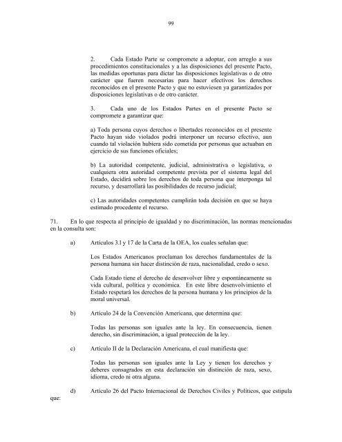 OpiniÃ³n Consultiva OC-18/03."CondiciÃ³n JurÃ­dica y ... - Acnur