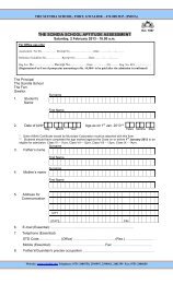 THE SCINDIA SCHOOL APTITUDE ASSESSMENT