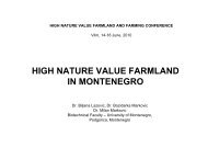 HIGH NATURE VALUE FARMLAND IN MONTENEGRO - EFNCP