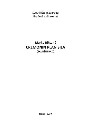 Cremonin plan sila u prostoru - GraÄevinski fakultet