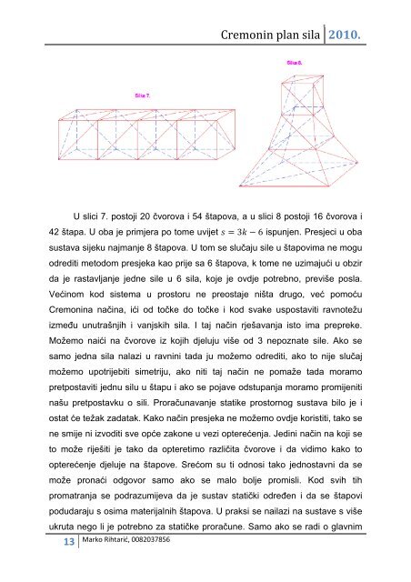 Cremonin plan sila u prostoru - GraÄevinski fakultet