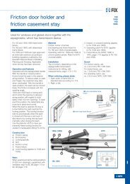 Friction door holder and friction casement stay - BJ Waller Limited