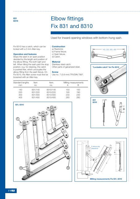 Friction door holder and friction casement stay - BJ Waller Limited