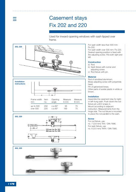 Friction door holder and friction casement stay - BJ Waller Limited