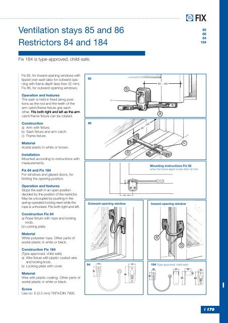 Friction door holder and friction casement stay - BJ Waller Limited