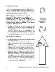 Supply and Demand - Agriculture in the Classroom