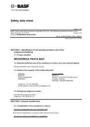 Neosorexa Pasta Bait MSDS - Pest Control Management - Basf