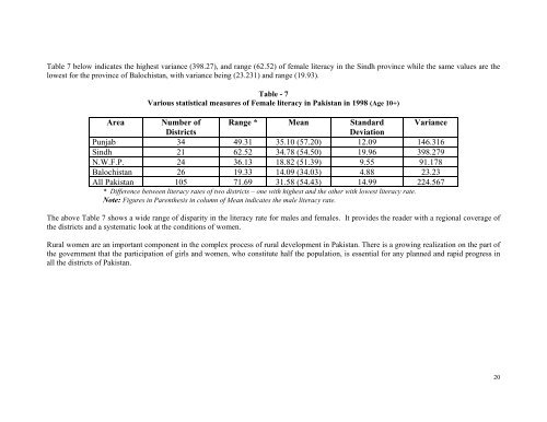 Literacy Trends in Pakistan - UNESCO Islamabad