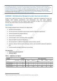 SUMMARY - Safe Medications Management project: Key issues and ...